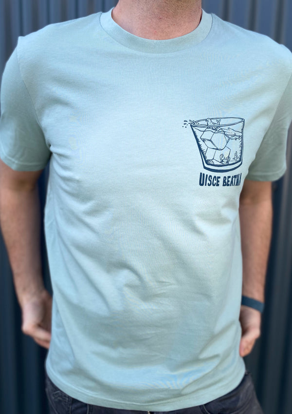 Uisce Beatha -100% Organic cotton t-shirt (Aloe)