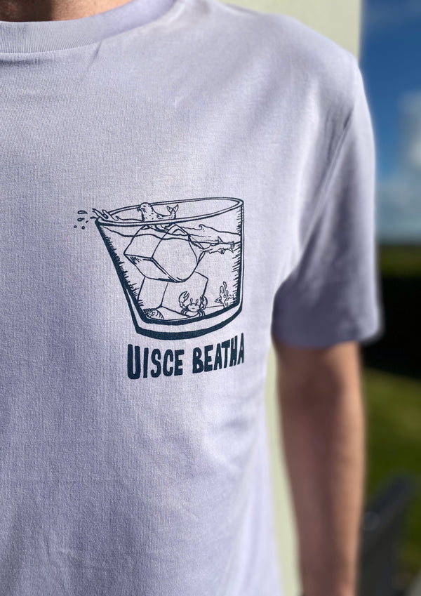 The Uisce Beatha Tee - Water of Life (Cool Lavender)